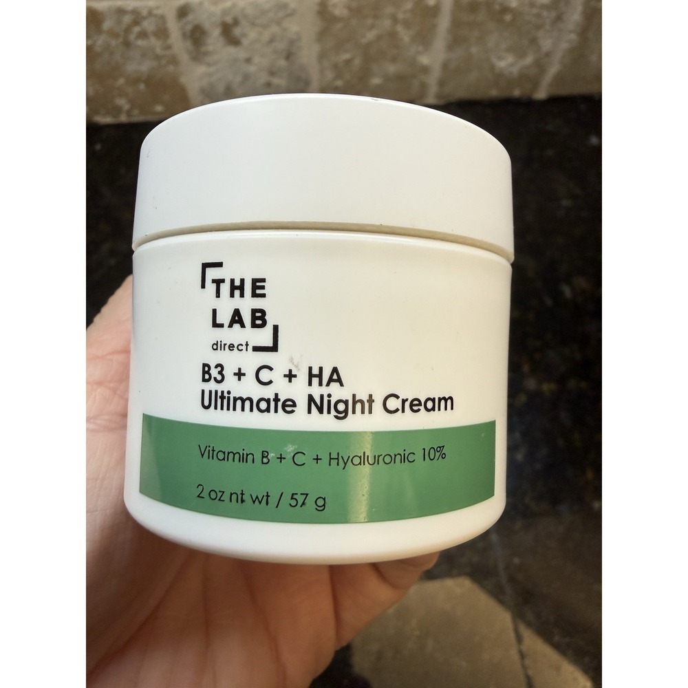 The Lab Direct Ultimate Night Cream Vitamin B, C, Hyaluronic 10% NEW 2 oz